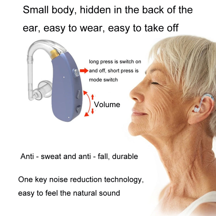 EN-T201A Digital Machine Elderly Charging Hearing Aid Sound Amplifier, EN-T201A Skin Color, EN-T201A Metal Blue, EN-T201A Black