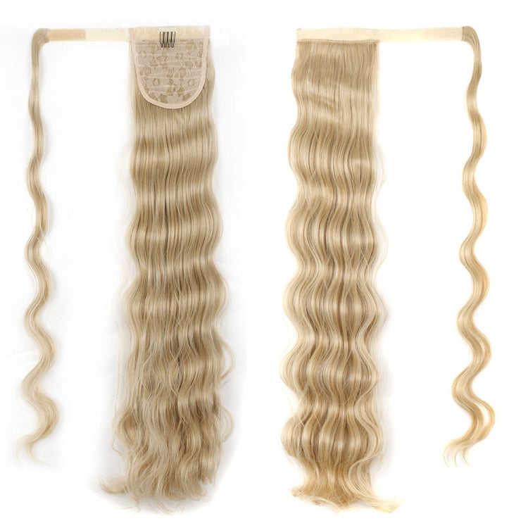 MST08 Adhesive Tie-On Wigs Ponytail Fluffy Long Curly Wigs High-Ponytail, 1B, 1BH613, 2, 8, 18, 27H613, 27M613, 88