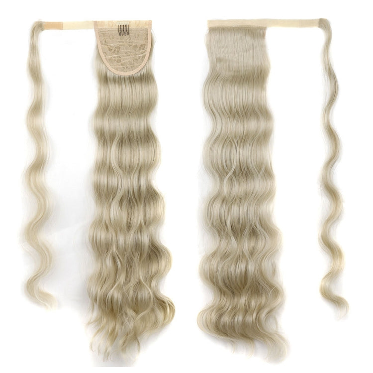 MST08 Adhesive Tie-On Wigs Ponytail Fluffy Long Curly Wigs High-Ponytail, 1B, 1BH613, 2, 8, 18, 27H613, 27M613, 88
