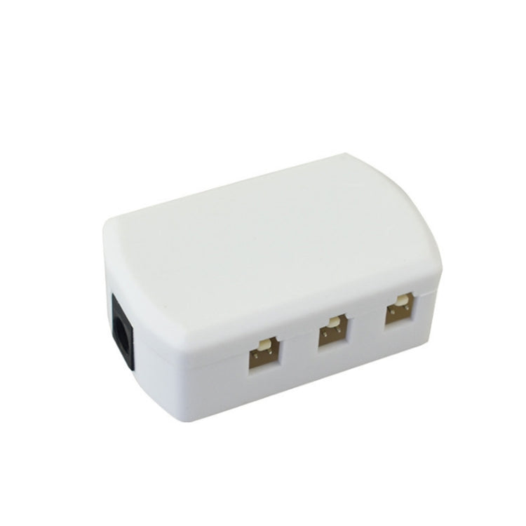 6 Ports 2510 Hub Splitter Junction Box Distributer Connectors Cabinet Light Adapter, 6 Ports Without DC Header, 6 Ports With DC Head
