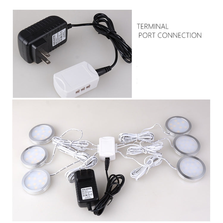 6 Ports 2510 Hub Splitter Junction Box Distributer Connectors Cabinet Light Adapter, 6 Ports Without DC Header, 6 Ports With DC Head