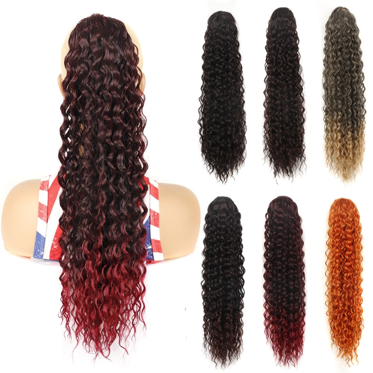 LSDP22 Drawstring Long Curly Wig Ponytail Mesh Curly Ponytail, 1B, 2, 4, 1BT27, 1BT30, 1BT33, 1BTBUG, 18C