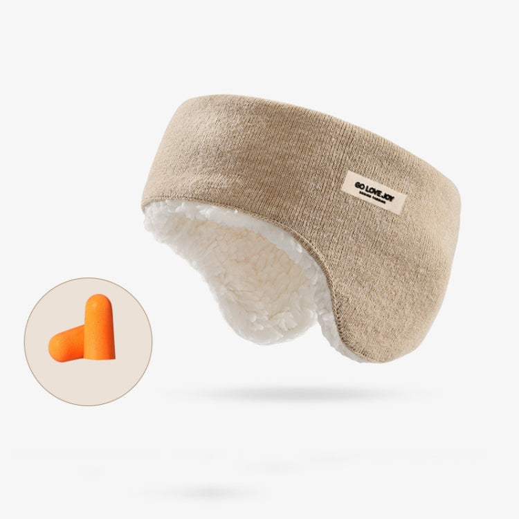 Golovejoy Winter Warm Soundproof Earmuffs + Earplugs Set Sleep Eye Mask, 2 In 1 (Gray), 2 In 1 (Pink), 2 In 1 (Black), 2 In 1 (Beige), 2 In 1 (Khaki)
