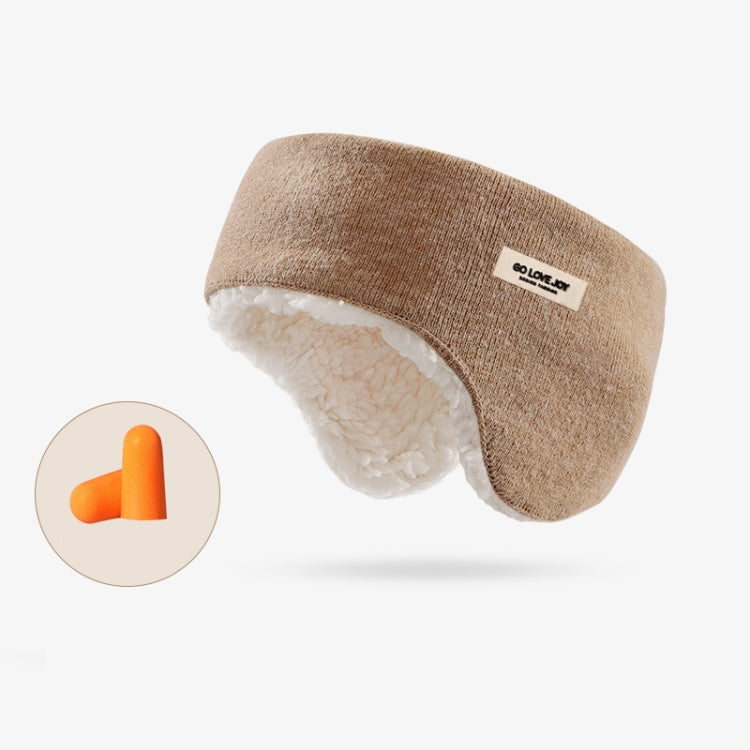 Golovejoy Winter Warm Soundproof Earmuffs + Earplugs Set Sleep Eye Mask, 2 In 1 (Gray), 2 In 1 (Pink), 2 In 1 (Black), 2 In 1 (Beige), 2 In 1 (Khaki)