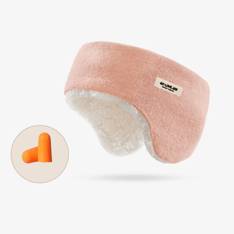 Golovejoy Winter Warm Soundproof Earmuffs + Earplugs Set Sleep Eye Mask, 2 In 1 (Gray), 2 In 1 (Pink), 2 In 1 (Black), 2 In 1 (Beige), 2 In 1 (Khaki)