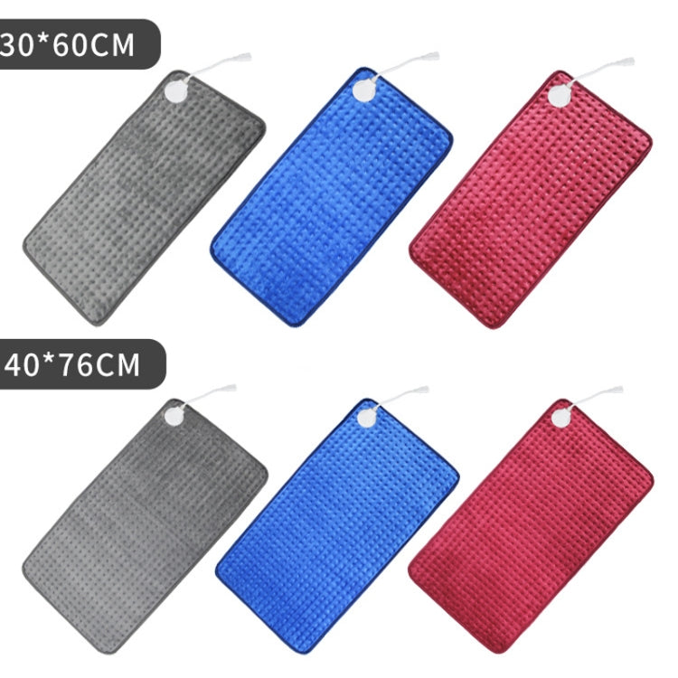 Small Heating Pad Therapy Office Low Voltage Heat Blanket, CN Plug, 30x40cm, 30x60cm, 40x76cm Gray, 40x76cm Red