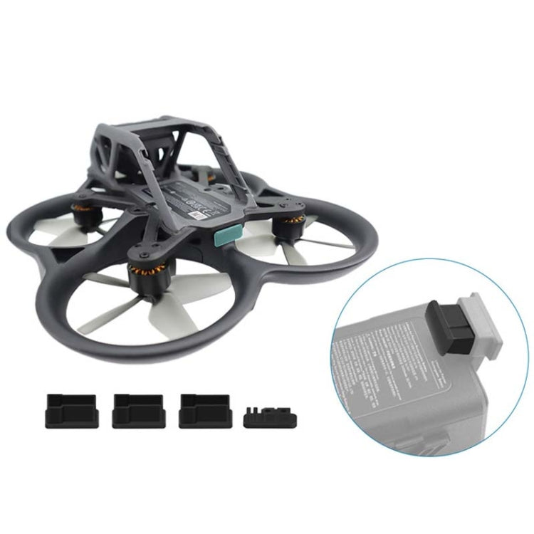 غطاء حماية من الرطوبة والغبار والسدادات المقاومة للغبار والرطوبة لبطارية DJI Avata CQT 913407، 4 قطع/مجموعة