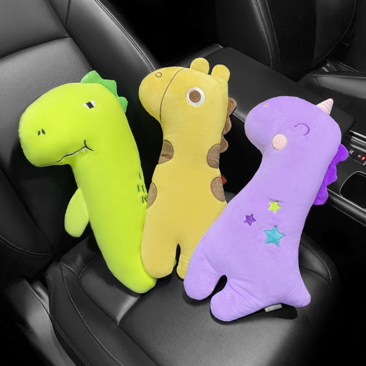 Car Seat Belt Pillow Shoulder Cover Cartoon Insurance Belt, Yellow, Purple, Green