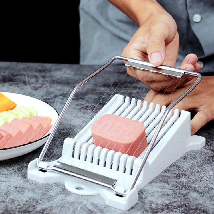 JA-958 Lunch Meat Ham Slicer Household Fruit Cutter Banana Sliced Kitchen Egg Cutter, JA-958 Ham Slicer (White), JA-958 Ham Slicer (Yellow)