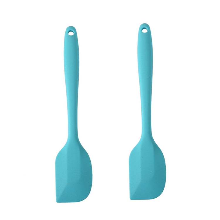 2pcs Large Integrated Silicone Scraper Chocolate Cream Mixing Knife, Large Blue, Large Black, Large Green, Large Purple, Large Orange, Large Red, Large Pink, Large Yellow