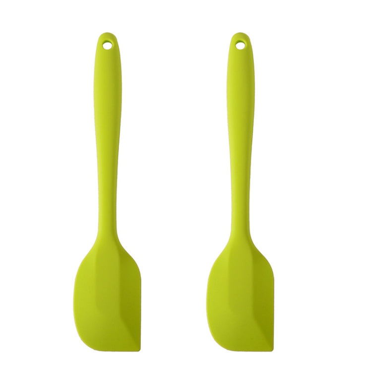 2pcs Large Integrated Silicone Scraper Chocolate Cream Mixing Knife, Large Blue, Large Black, Large Green, Large Purple, Large Orange, Large Red, Large Pink, Large Yellow