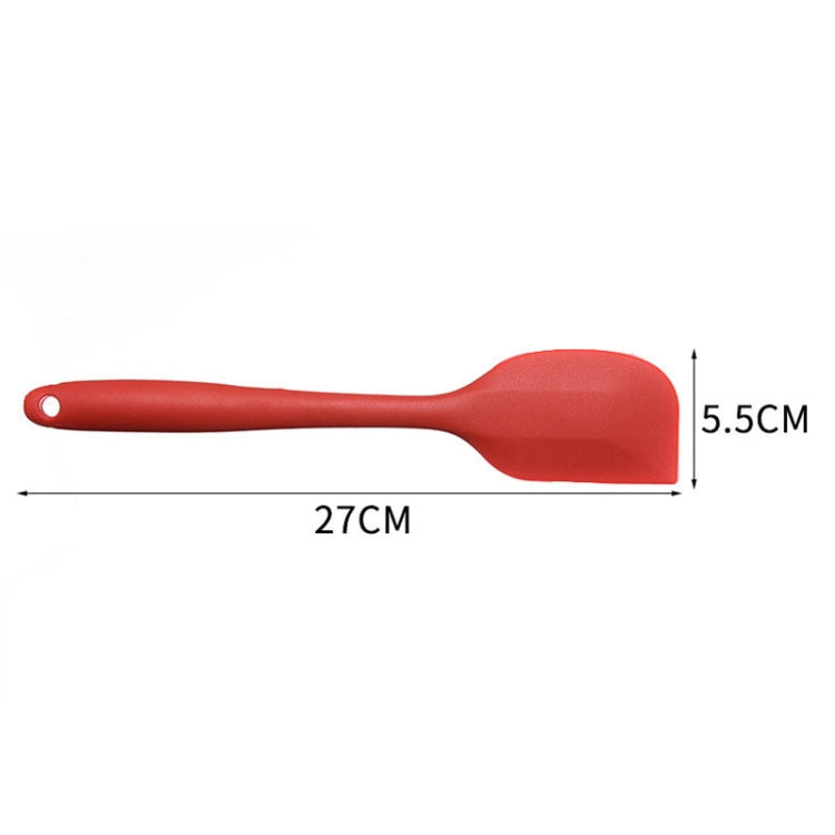2pcs Large Integrated Silicone Scraper Chocolate Cream Mixing Knife, Large Blue, Large Black, Large Green, Large Purple, Large Orange, Large Red, Large Pink, Large Yellow