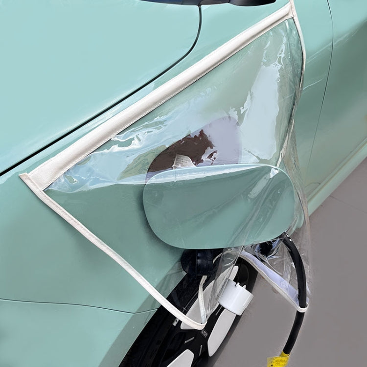 Electric Vehicle Charging Port Magnetic Transparent Rain Cover, Rain Cover Transparent Green, Rain Cover Yellow, Rain Cover Blue, Rain Cover Pink, Rain Cover White, Rain Cover Black