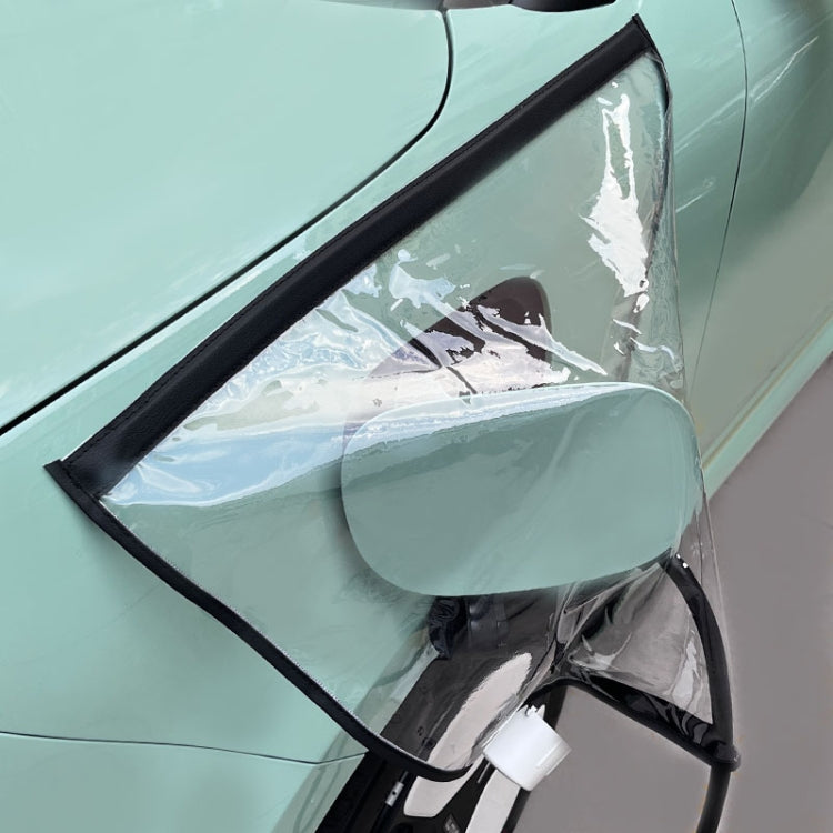 Electric Vehicle Charging Port Magnetic Transparent Rain Cover, Rain Cover Transparent Green, Rain Cover Yellow, Rain Cover Blue, Rain Cover Pink, Rain Cover White, Rain Cover Black