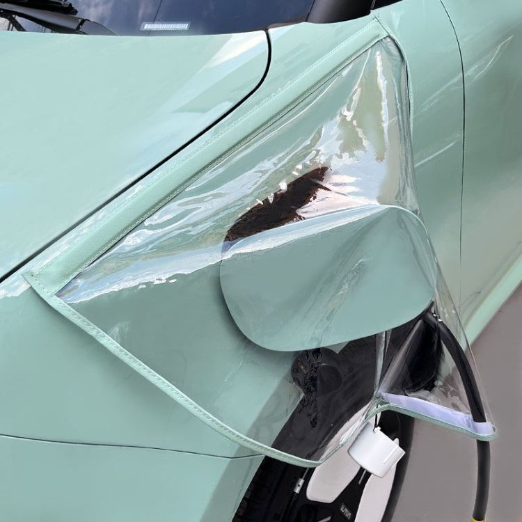 Electric Vehicle Charging Port Magnetic Transparent Rain Cover, Rain Cover Transparent Green, Rain Cover Yellow, Rain Cover Blue, Rain Cover Pink, Rain Cover White, Rain Cover Black
