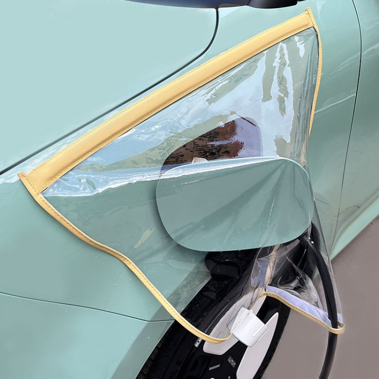 Electric Vehicle Charging Port Magnetic Transparent Rain Cover, Rain Cover Transparent Green, Rain Cover Yellow, Rain Cover Blue, Rain Cover Pink, Rain Cover White, Rain Cover Black
