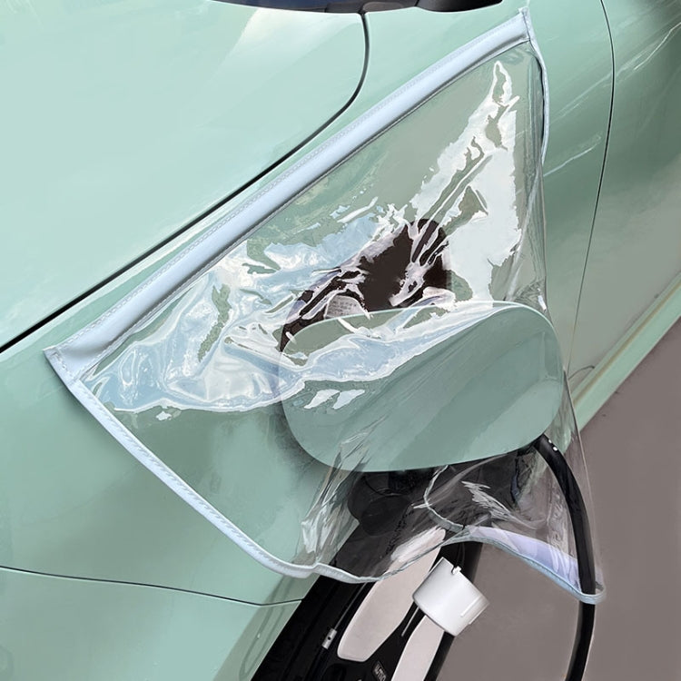 Electric Vehicle Charging Port Magnetic Transparent Rain Cover, Rain Cover Transparent Green, Rain Cover Yellow, Rain Cover Blue, Rain Cover Pink, Rain Cover White, Rain Cover Black
