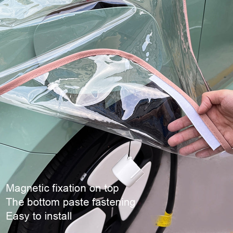 Electric Vehicle Charging Port Magnetic Transparent Rain Cover, Rain Cover Transparent Green, Rain Cover Yellow, Rain Cover Blue, Rain Cover Pink, Rain Cover White, Rain Cover Black
