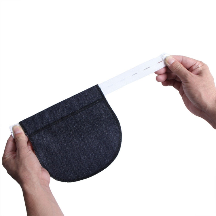 Pregnant Women May Be Adjusted To Change The Waistband Elastic Waistband Extended Buckle, Black, Khaki