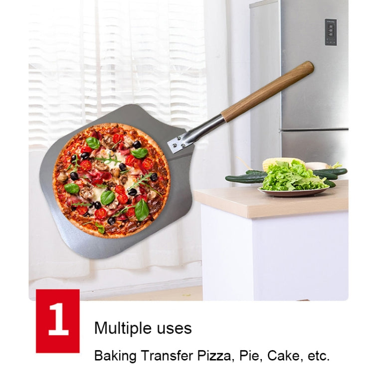 Detachable Aluminum Oak Pizza Cake Transfer Shovel Kitchen Baking Tools, 12 inches