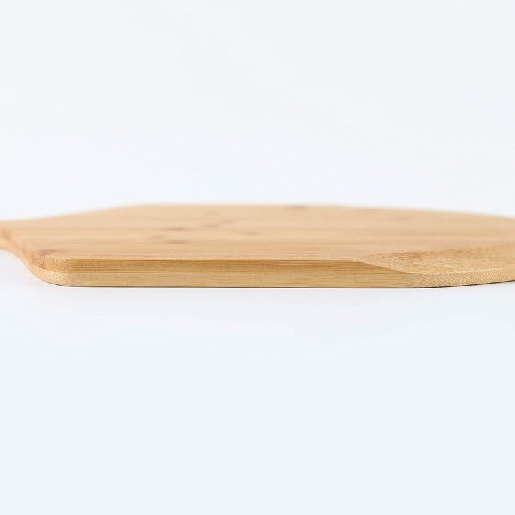 Bamboo Pizza Paddle Cheese Steak Baking Serving Tray Cutting Chopping Board, 38.5x29.5x1cm
