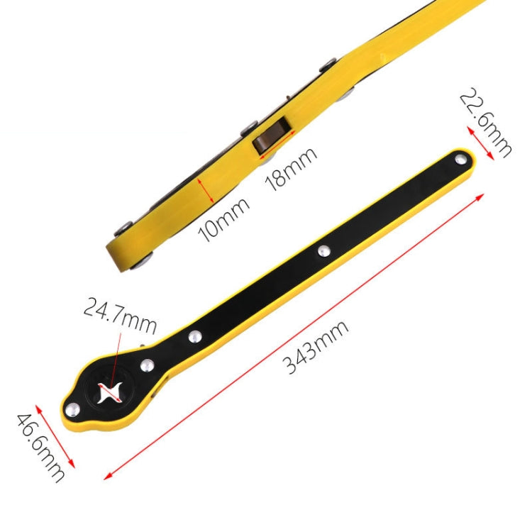 Car Tire Change Jack Multifunctional Labor-saving Wrench, Shake Handle With Conversion Head