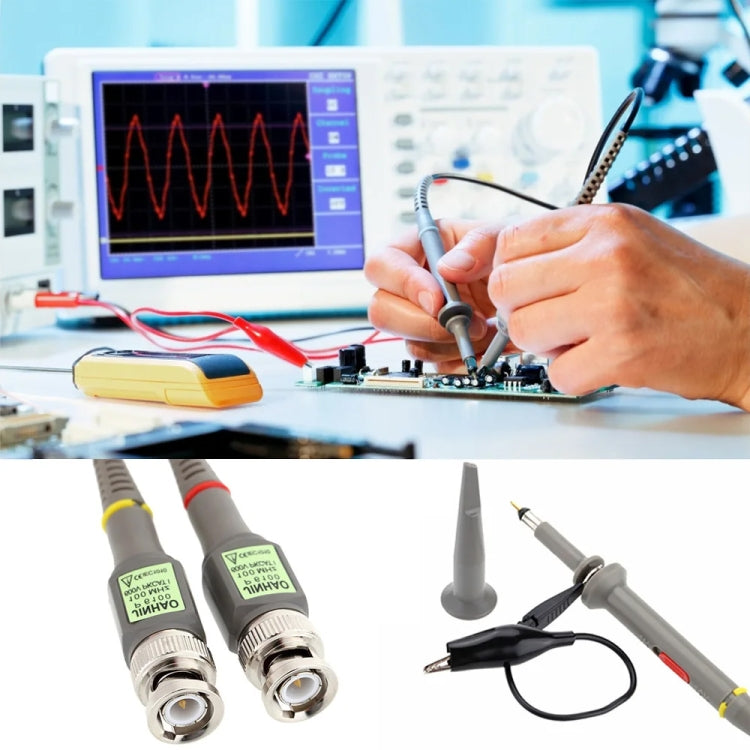 قطعتان من مسبار راسم الذبذبات P6100 DC-100MHz موصلات BNC ومشبك المنظار، P6100