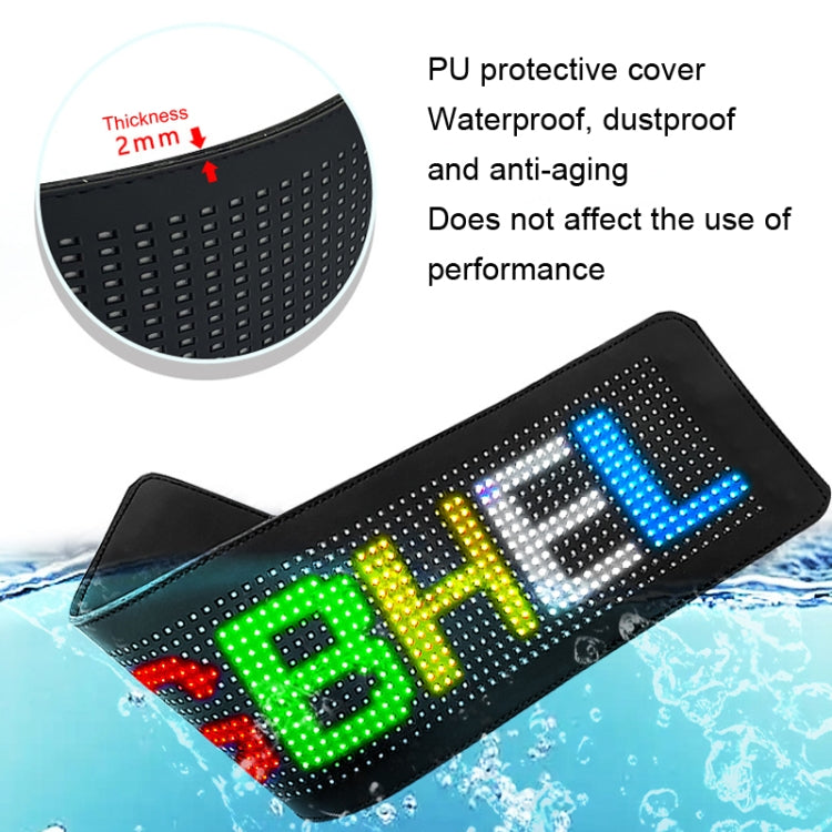 Car LED Flexible Display Cell Phone APP Control Bluetooth Connection, S1664RGB 390x107mm, S1696RGB 672x122mm, S3264RGB 390x187mm, S3296RGB 672x218mm