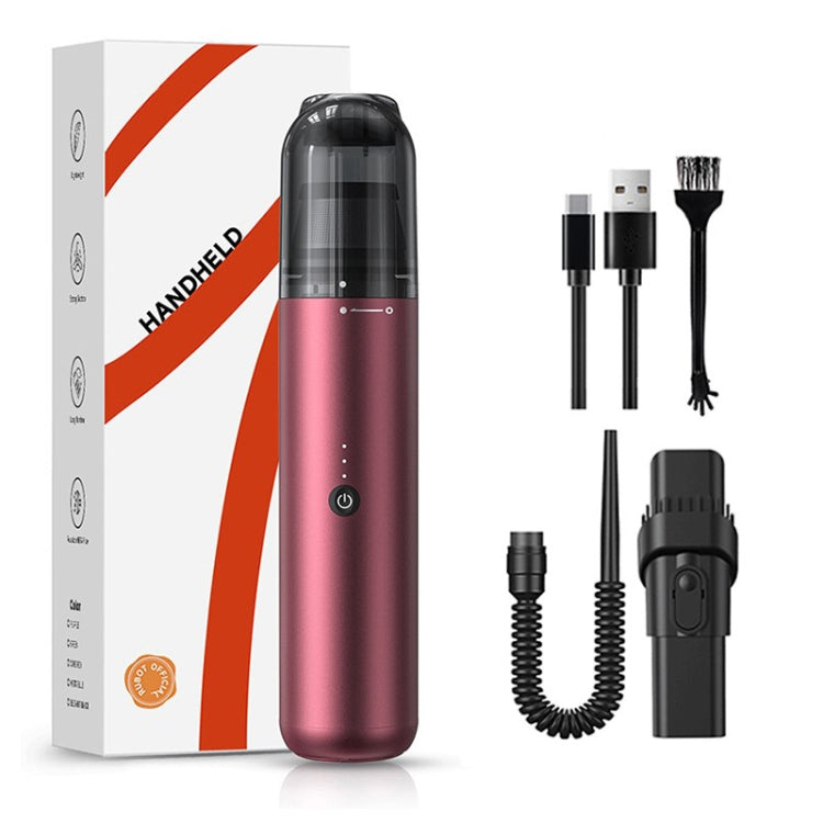 Pinjia P12 High Power Handheld Wireless Vehicles / Household Vacuum Cleaner, P12 Wine Red, P12 Elegant Black