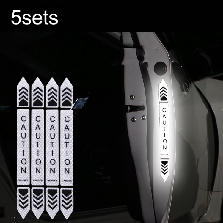 5sets Car Opening Door Anti-Collision Safety Warning Reflector, 5sets Fluorescent Green, 5sets Diamond White, 5sets Diamond Red, 5sets Diamond Blue, 5sets Diamond Yellow
