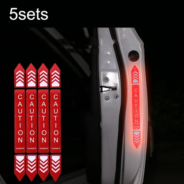 5sets Car Opening Door Anti-Collision Safety Warning Reflector, 5sets Fluorescent Green, 5sets Diamond White, 5sets Diamond Red, 5sets Diamond Blue, 5sets Diamond Yellow