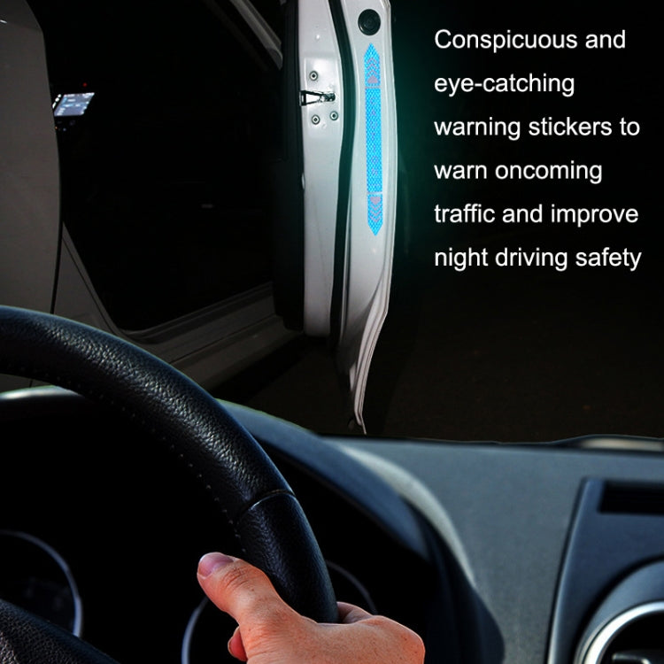 5sets Car Opening Door Anti-Collision Safety Warning Reflector, 5sets Fluorescent Green, 5sets Diamond White, 5sets Diamond Red, 5sets Diamond Blue, 5sets Diamond Yellow