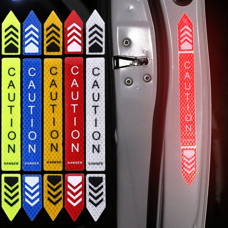 5sets Car Opening Door Anti-Collision Safety Warning Reflector, 5sets Fluorescent Green, 5sets Diamond White, 5sets Diamond Red, 5sets Diamond Blue, 5sets Diamond Yellow