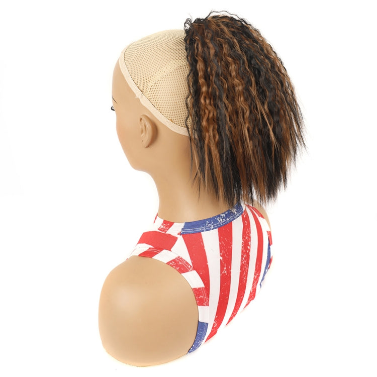 LS868 Drawstring Fixed Corn Perm Curly Wig Fluffy Short Ponytail Wigs, 1B, 1BH27, 1BH30, 1BH33, 1BH613, 1BHBlue2, 1BHBug, 1BT27, 1BT30, 1BTBlue2, 1BTBug, 2, 4, 4H27, 16, 27, 27H613, 30, 33, 2312, Blue2, Bug, 73C