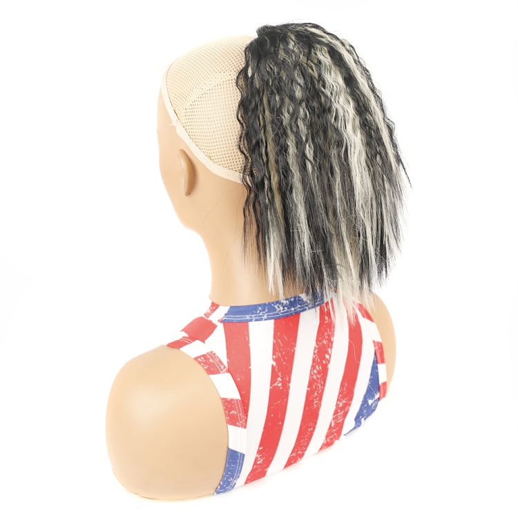 LS868 Drawstring Fixed Corn Perm Curly Wig Fluffy Short Ponytail Wigs, 1B, 1BH27, 1BH30, 1BH33, 1BH613, 1BHBlue2, 1BHBug, 1BT27, 1BT30, 1BTBlue2, 1BTBug, 2, 4, 4H27, 16, 27, 27H613, 30, 33, 2312, Blue2, Bug, 73C
