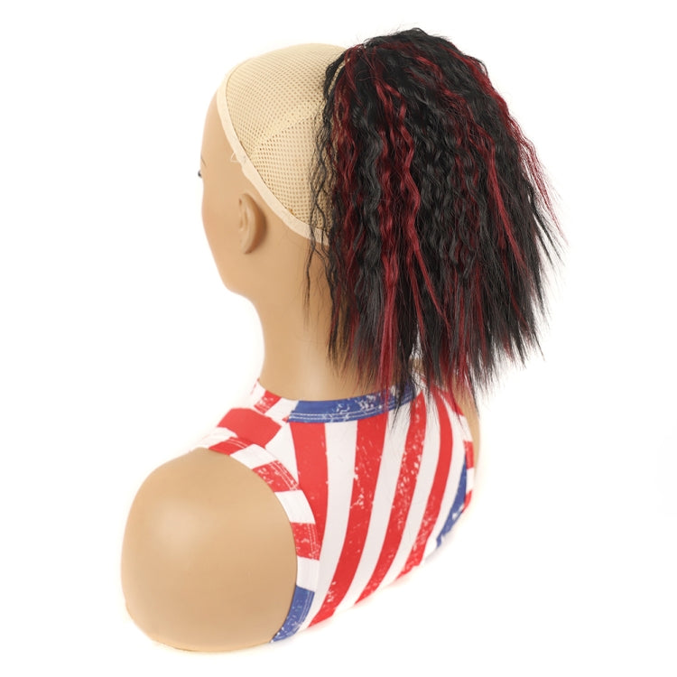 LS868 Drawstring Fixed Corn Perm Curly Wig Fluffy Short Ponytail Wigs, 1B, 1BH27, 1BH30, 1BH33, 1BH613, 1BHBlue2, 1BHBug, 1BT27, 1BT30, 1BTBlue2, 1BTBug, 2, 4, 4H27, 16, 27, 27H613, 30, 33, 2312, Blue2, Bug, 73C