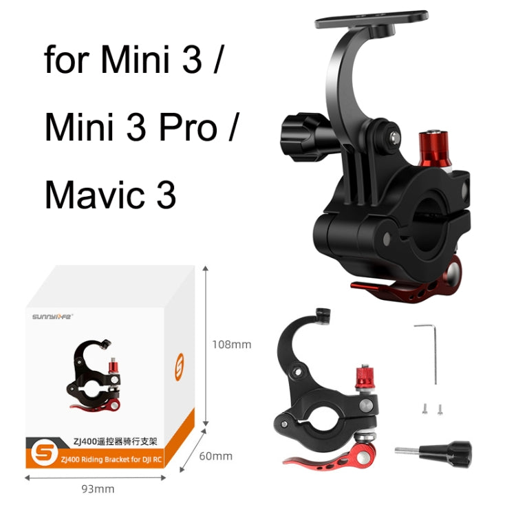 مشبك دراجة لكاميرا التحكم عن بعد DJI Mini 3 Pro / RC1 Sunnylife MM3-ZJ400، مشبك دراجة لكاميرا التحكم عن بعد DJI RC1