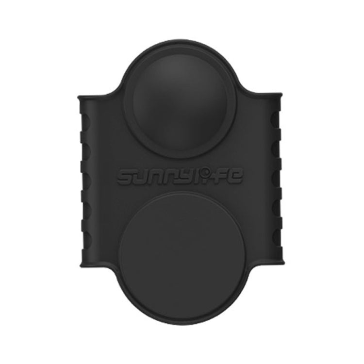 جراب حماية من السيليكون من Sunnylife ST-Q9420 لكاميرا Insta360 One X2، جراب أسود للجسم + حبل قصير لكاميرا Insta360 One X2، جراب شاشة عدسة أحمر لكاميرا Insta360 One X2، جراب شاشة عدسة أسود لكاميرا Insta360 One X2