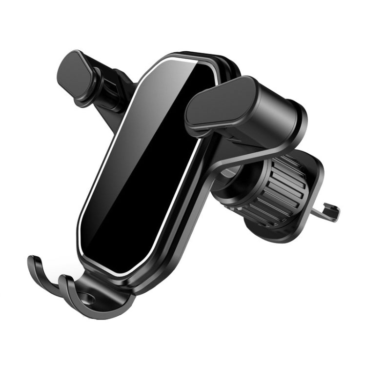Car Air Outlet Upside-down Hook Strong Mobile Phone Holder, Cool Black, High-grade Black