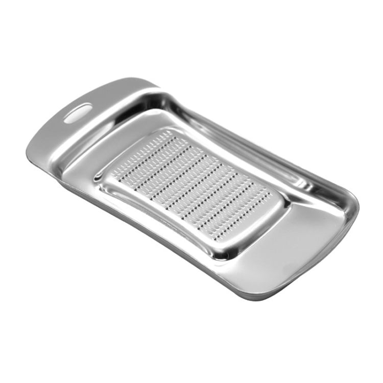 KS1001 Thicken Stainless Steel Ginger Garlic Vegetable Puree Grinder, Square, Spoon