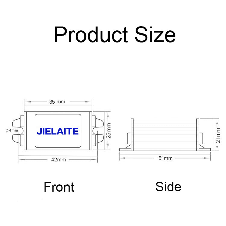 JIELAITE LK1253 15W Aluminum Alloy Intelligent Protection Waterproof Car Power Converter, 12V to 3V/3A, 12V to 3.3V/3A, 12V to 3.7V/3A, 12V to 4.2V/3A, 12V to 5V/3A, 12V to 6V/3A, 12V to 7.5V/3A, 12V to 9V/2A
