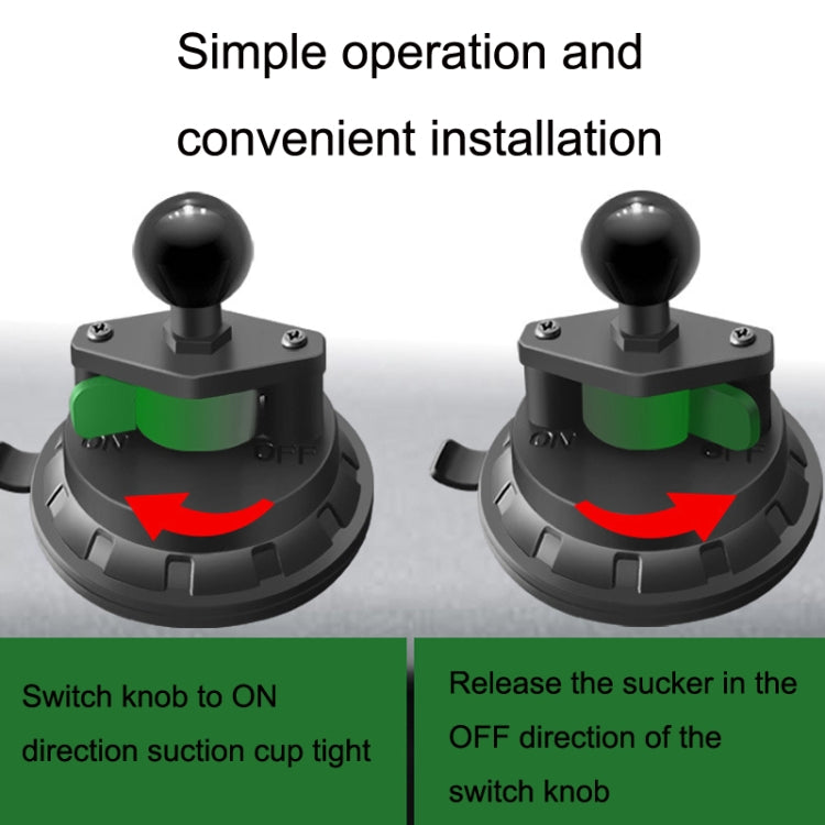 Car Windshield Dashboard Phone Holder Ball Head Suction Cup Base, 998123