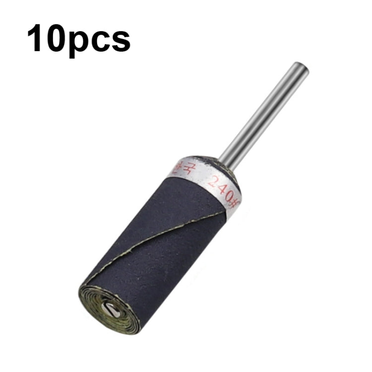 10pcs 3mm Handle Mirror Polishing Paper Stick, Mesh:, 180, 240, 320, 400, 600, 800, 1000, 1200, 1500, 2000