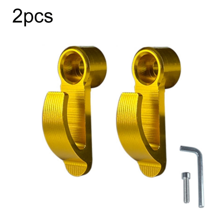 2pcs Motorcycle Modified Helmet Hook Scooter Side Storage Hook, Black, Red, Blue, Gold, Silver