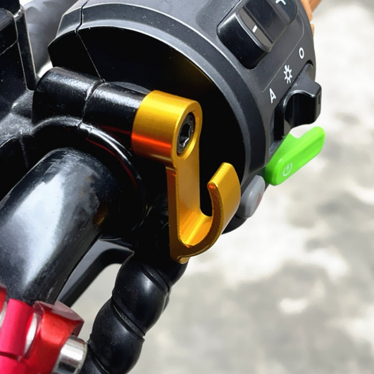 2pcs Motorcycle Modified Helmet Hook Scooter Side Storage Hook, Black, Red, Blue, Gold, Silver