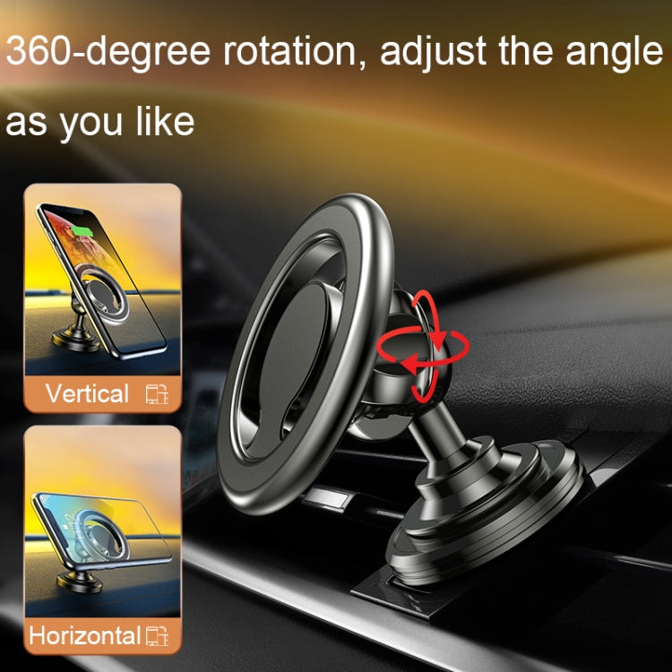 D19 Car Magnetic Mobile Phone Holder Rotatable Metal Navigation Bracket, Spec:, D19 Air Outlet (Black), D19 Seat (Black), D19 Seat (Silver), D19 Sticker (Black), D19 Sticker (Silver), D19 Air Outlet (Silver), D19 Extended (Black), D19 Extended (Silver)