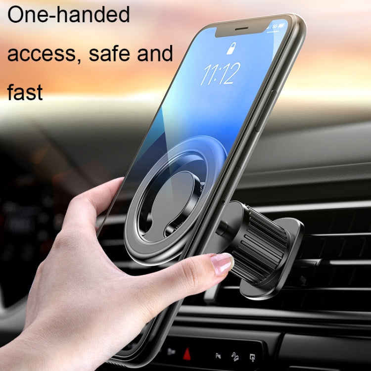 D19 Car Magnetic Mobile Phone Holder Rotatable Metal Navigation Bracket, Spec:, D19 Air Outlet (Black), D19 Seat (Black), D19 Seat (Silver), D19 Sticker (Black), D19 Sticker (Silver), D19 Air Outlet (Silver), D19 Extended (Black), D19 Extended (Silver)