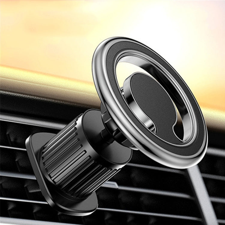 D19 Car Magnetic Mobile Phone Holder Rotatable Metal Navigation Bracket, Spec:, D19 Air Outlet (Black), D19 Seat (Black), D19 Seat (Silver), D19 Sticker (Black), D19 Sticker (Silver), D19 Air Outlet (Silver), D19 Extended (Black), D19 Extended (Silver)