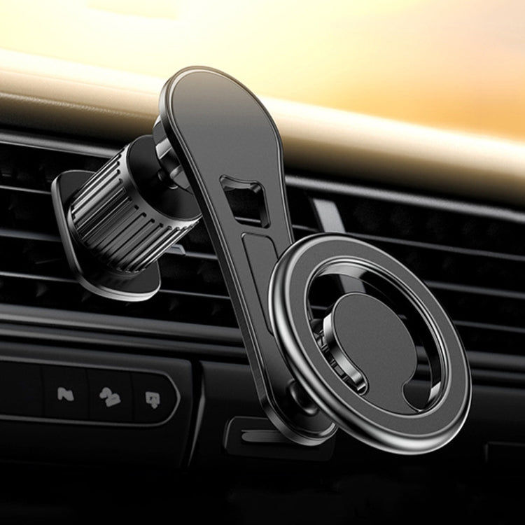 D19 Car Magnetic Mobile Phone Holder Rotatable Metal Navigation Bracket, Spec:, D19 Air Outlet (Black), D19 Seat (Black), D19 Seat (Silver), D19 Sticker (Black), D19 Sticker (Silver), D19 Air Outlet (Silver), D19 Extended (Black), D19 Extended (Silver)
