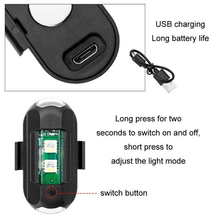 Vibration Remote Control Induction Motorcycle Wireless Strong Magnetic Warning Flash Light, 1 Light +1 RC, 2 Light +1 RC, 4 Light +1 RC
